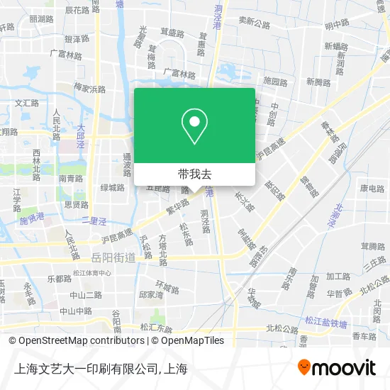 上海文艺大一印刷有限公司地图