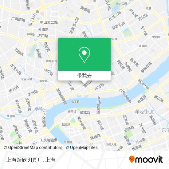上海跃欣刃具厂地图