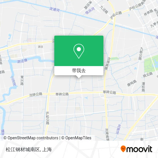 松江钢材城南区地图