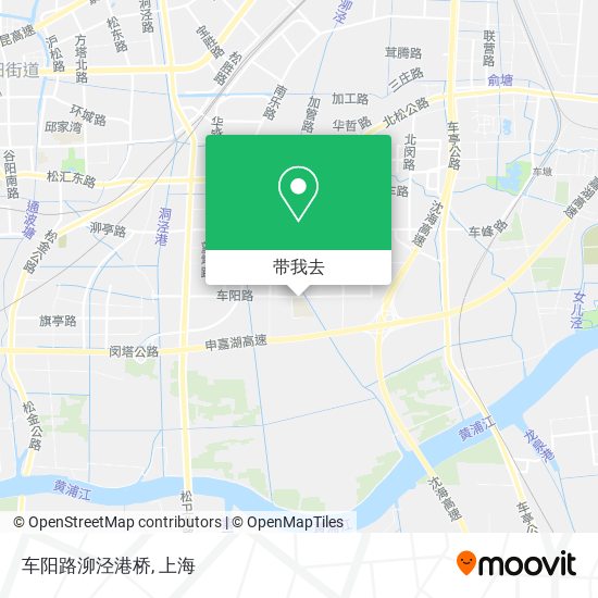 车阳路泖泾港桥地图