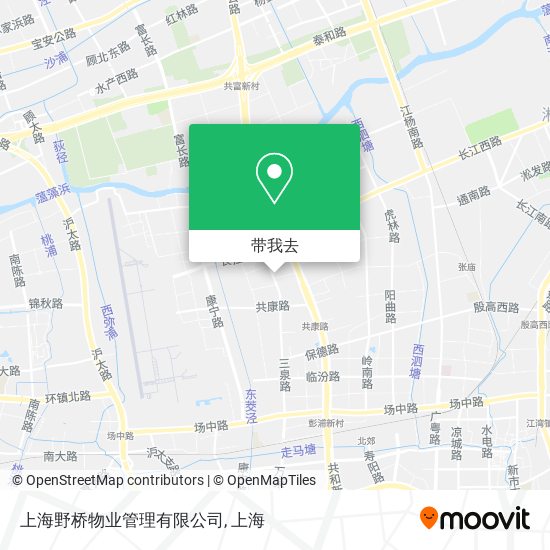 上海野桥物业管理有限公司地图