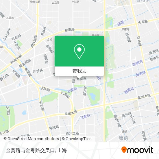 金葵路与金粤路交叉口地图