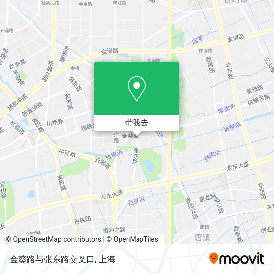 金葵路与张东路交叉口地图