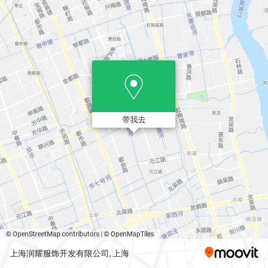 上海润耀服饰开发有限公司地图