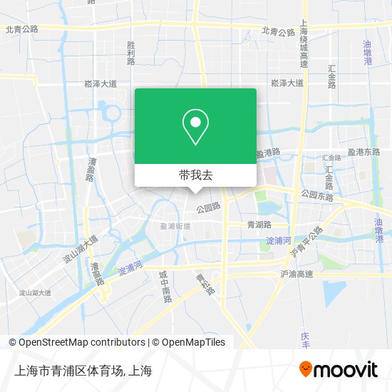 上海市青浦区体育场地图