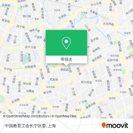 中国教育工会长宁区委地图