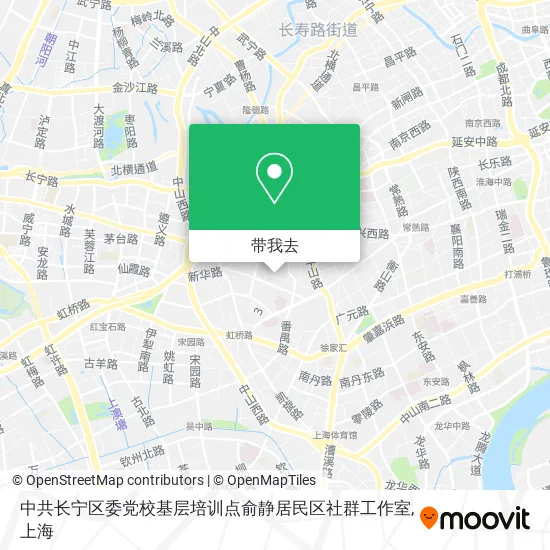 中共长宁区委党校基层培训点俞静居民区社群工作室地图