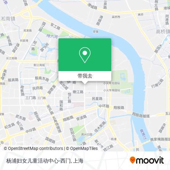 杨浦妇女儿童活动中心-西门地图