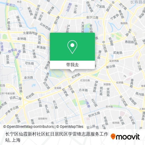 长宁区仙霞新村社区虹日居民区学雷锋志愿服务工作站地图