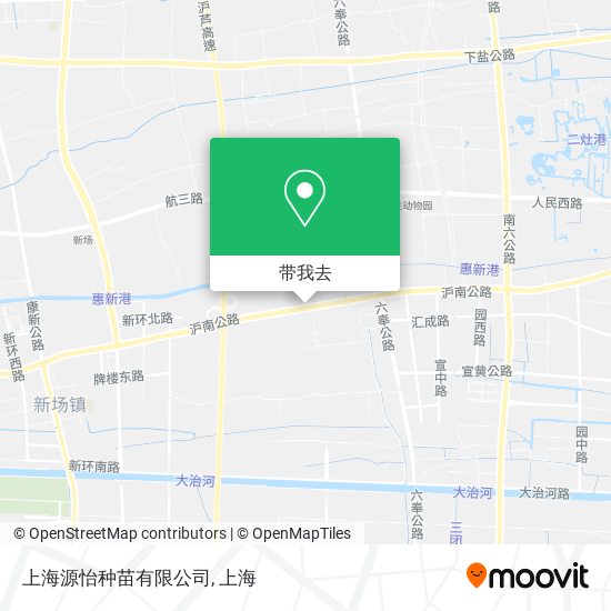 上海源怡种苗有限公司地图