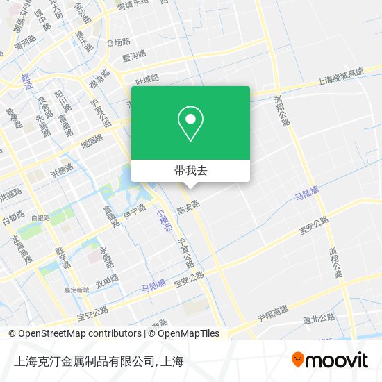 上海克汀金属制品有限公司地图