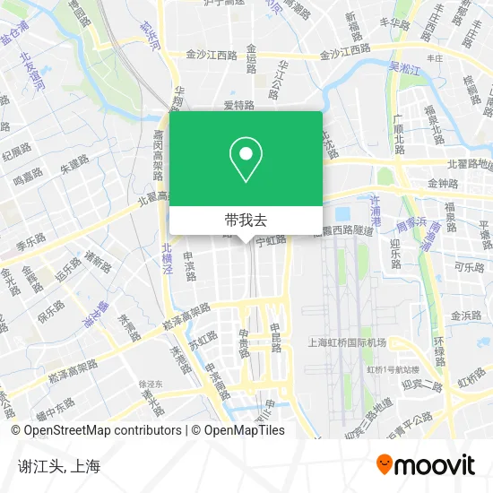 谢江头地图