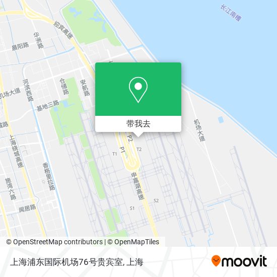 上海浦东国际机场76号贵宾室地图