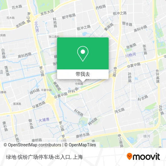 绿地·缤纷广场停车场-出入口地图