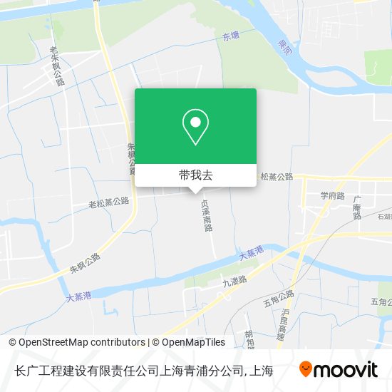 长广工程建设有限责任公司上海青浦分公司地图