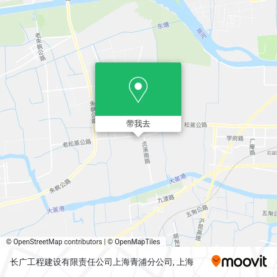 长广工程建设有限责任公司上海青浦分公司地图