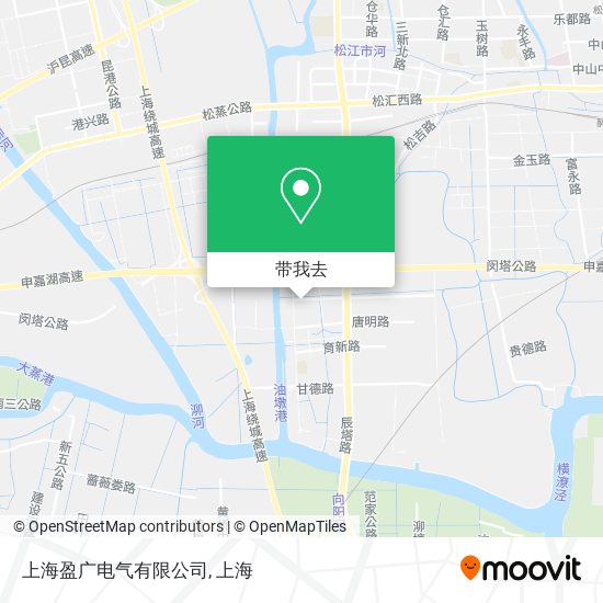 上海盈广电气有限公司地图