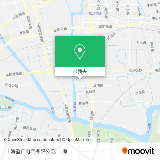 上海盈广电气有限公司地图