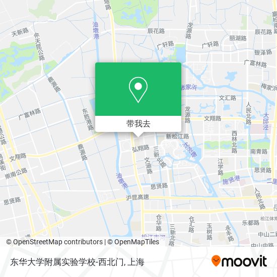 东华大学附属实验学校-西北门地图