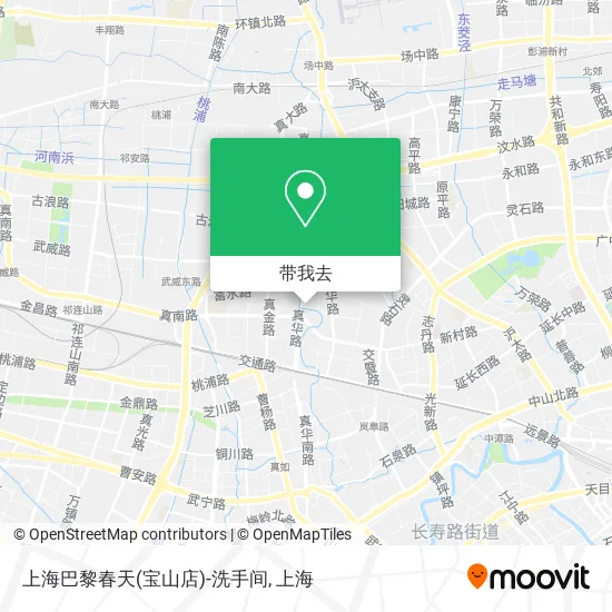 上海巴黎春天(宝山店)-洗手间地图