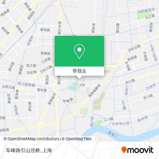 车峰路引山泾桥地图