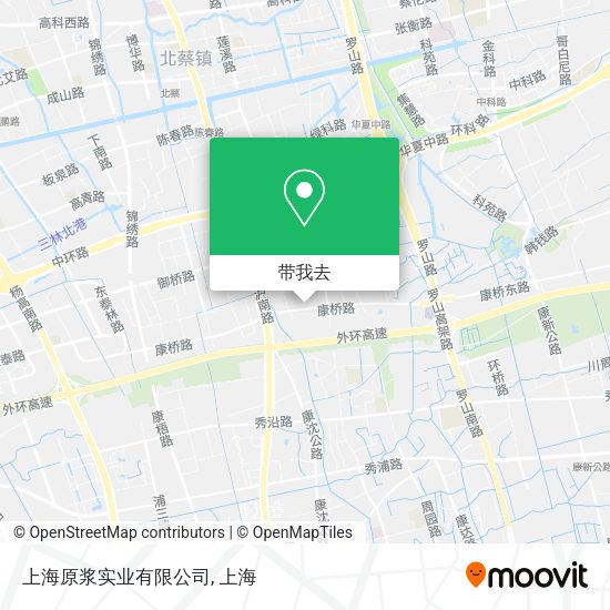 上海原浆实业有限公司地图