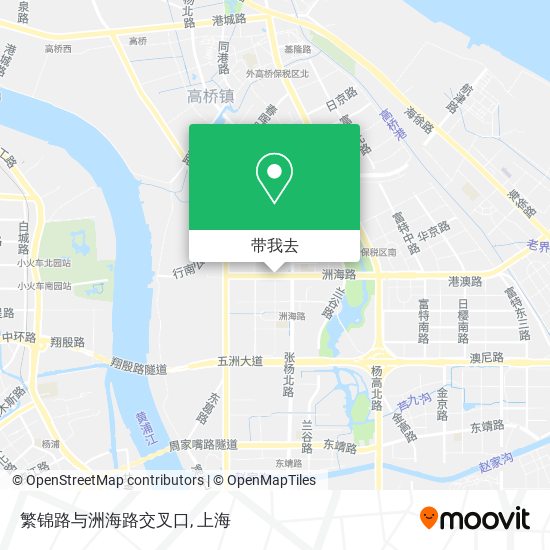 繁锦路与洲海路交叉口地图