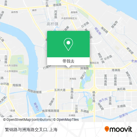 繁锦路与洲海路交叉口地图