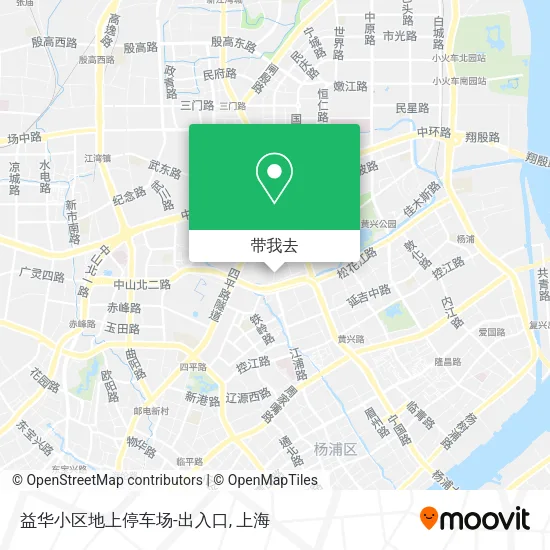 益华小区地上停车场-出入口地图