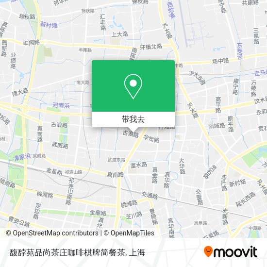 馥馞苑品尚茶庄咖啡棋牌简餐茶地图
