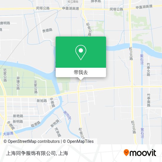 上海同争服饰有限公司地图
