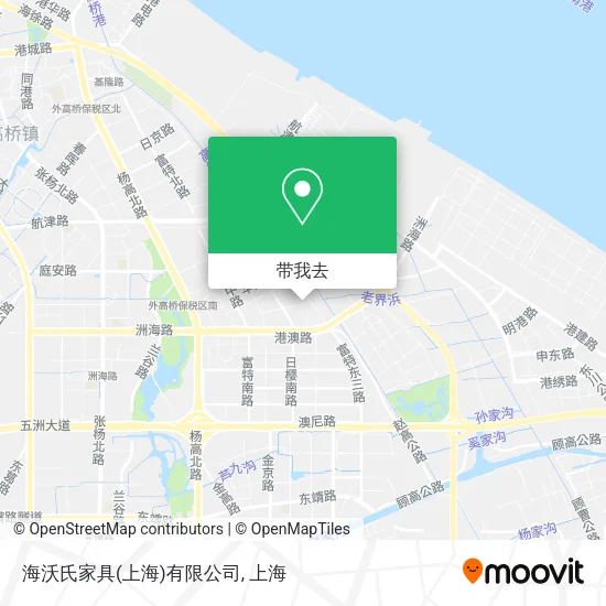 海沃氏家具(上海)有限公司地图