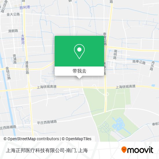 上海正邦医疗科技有限公司-南门地图