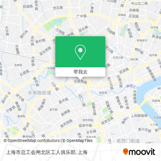 上海市总工会闸北区工人俱乐部地图