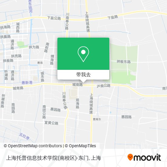 上海托普信息技术学院(南校区)-东门地图