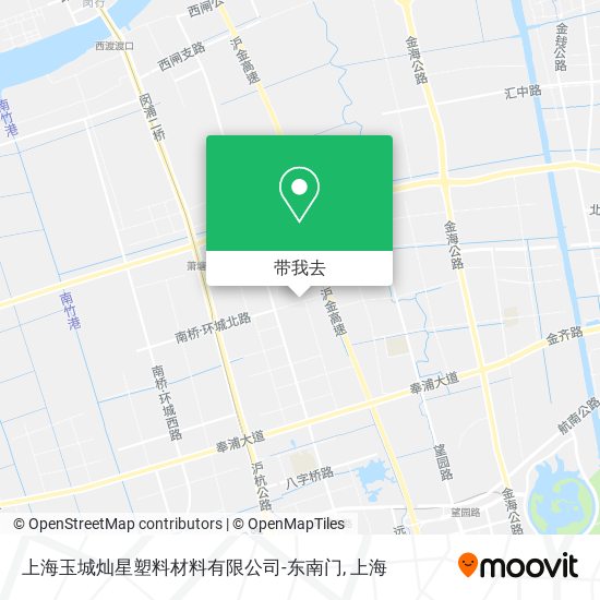 上海玉城灿星塑料材料有限公司-东南门地图