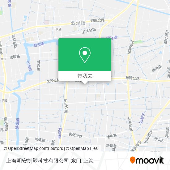 上海明安制塑科技有限公司-东门地图