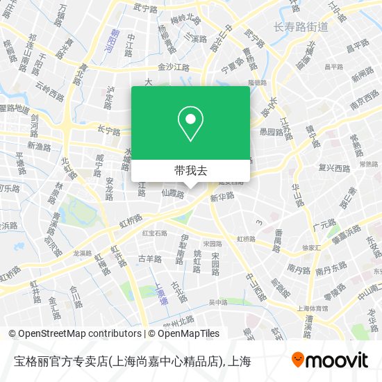 宝格丽官方专卖店(上海尚嘉中心精品店)地图