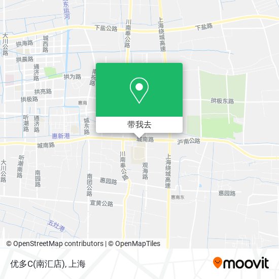 优多C(南汇店)地图