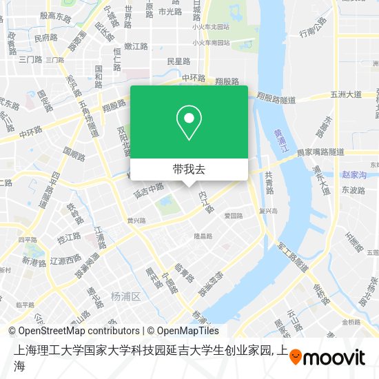 上海理工大学国家大学科技园延吉大学生创业家园地图