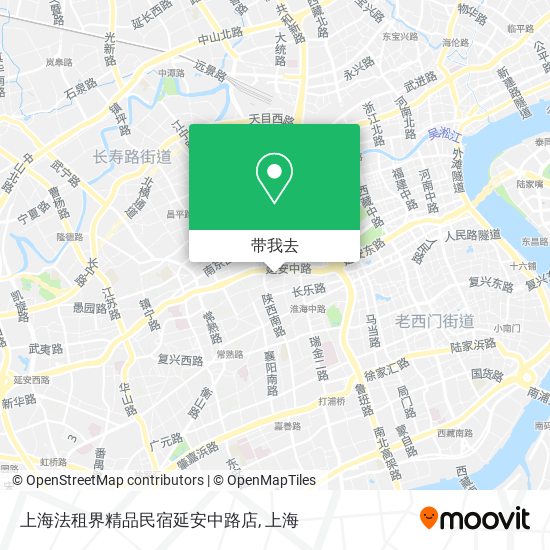 上海法租界精品民宿延安中路店地图