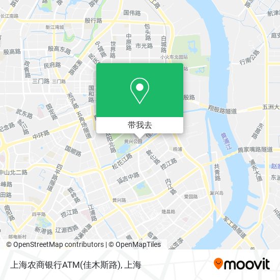 上海农商银行ATM(佳木斯路)地图