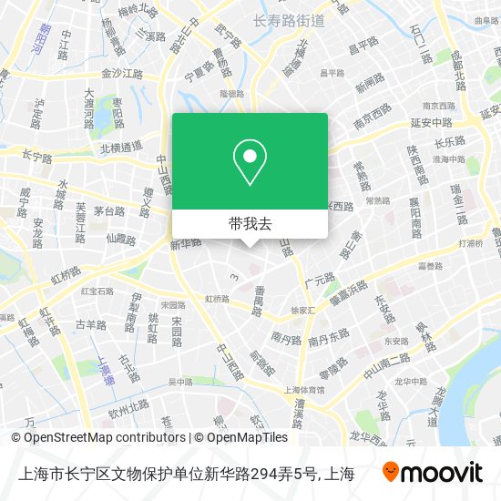 上海市长宁区文物保护单位新华路294弄5号地图
