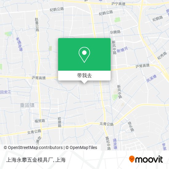 上海永攀五金模具厂地图
