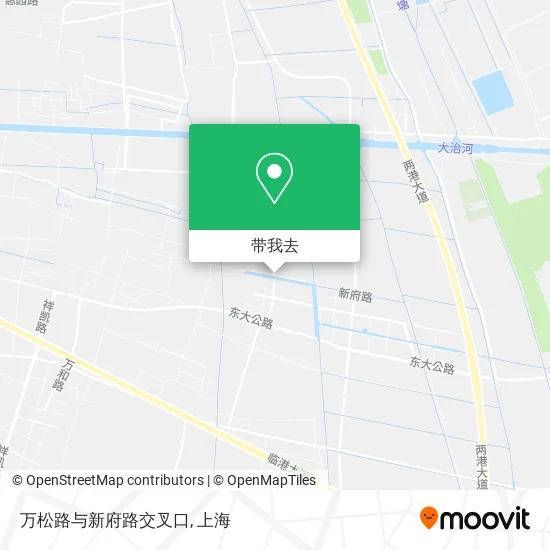 万松路与新府路交叉口地图