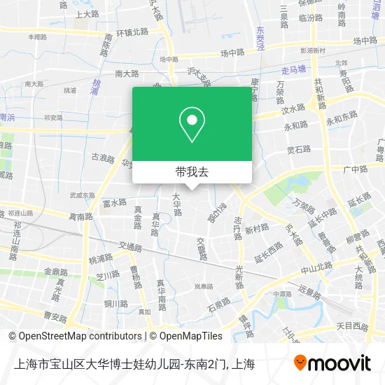 上海市宝山区大华博士娃幼儿园-东南2门地图