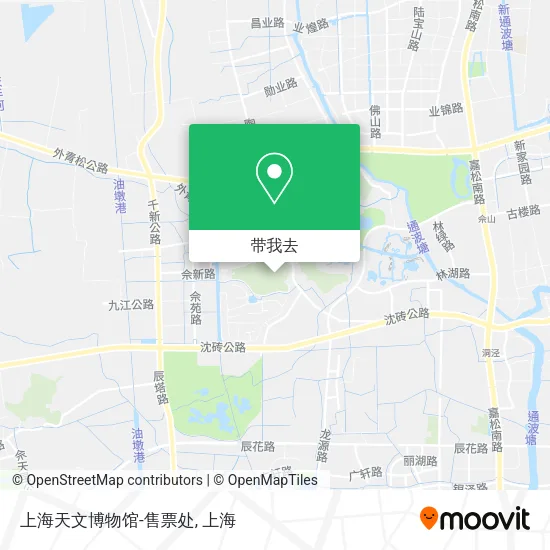 上海天文博物馆-售票处地图