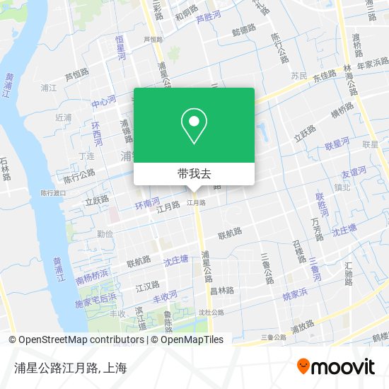 浦星公路江月路地图