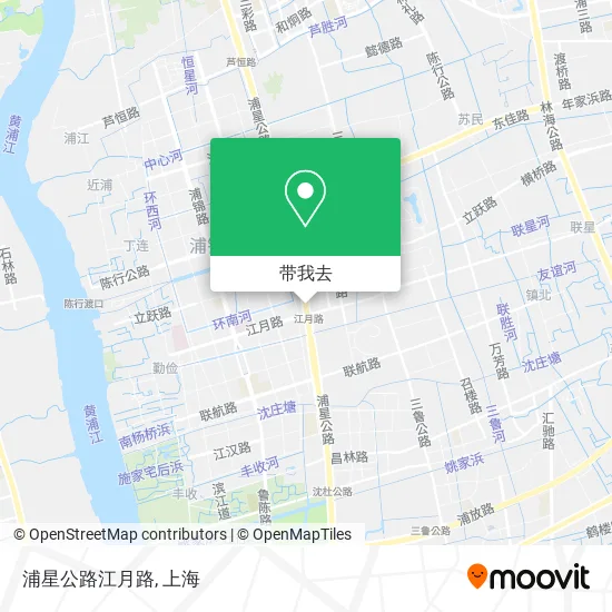 浦星公路江月路地图