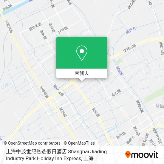 上海中茂世纪智选假日酒店 Shanghai Jiading Industry Park Holiday Inn Express地图